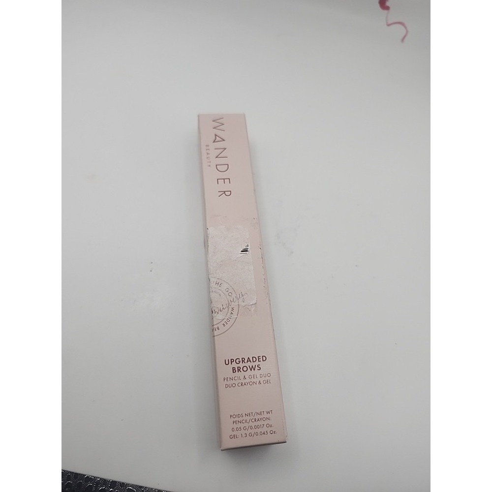 Wander Beauty Upgraded Brows Pencil & Gel Duo Dark Brown 0.045 Oz Sealed NEW